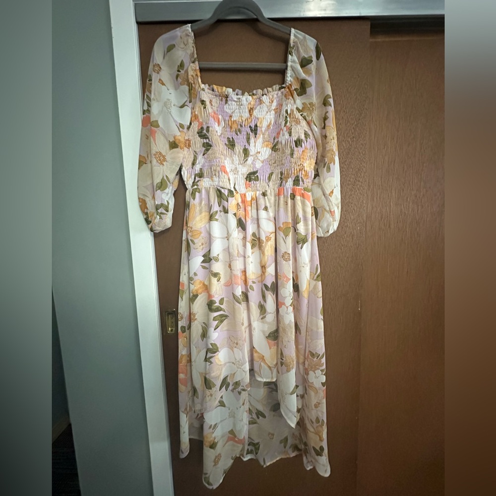 Floral Long Sleeve Dress